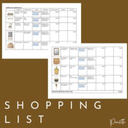 Shopping list Paulette