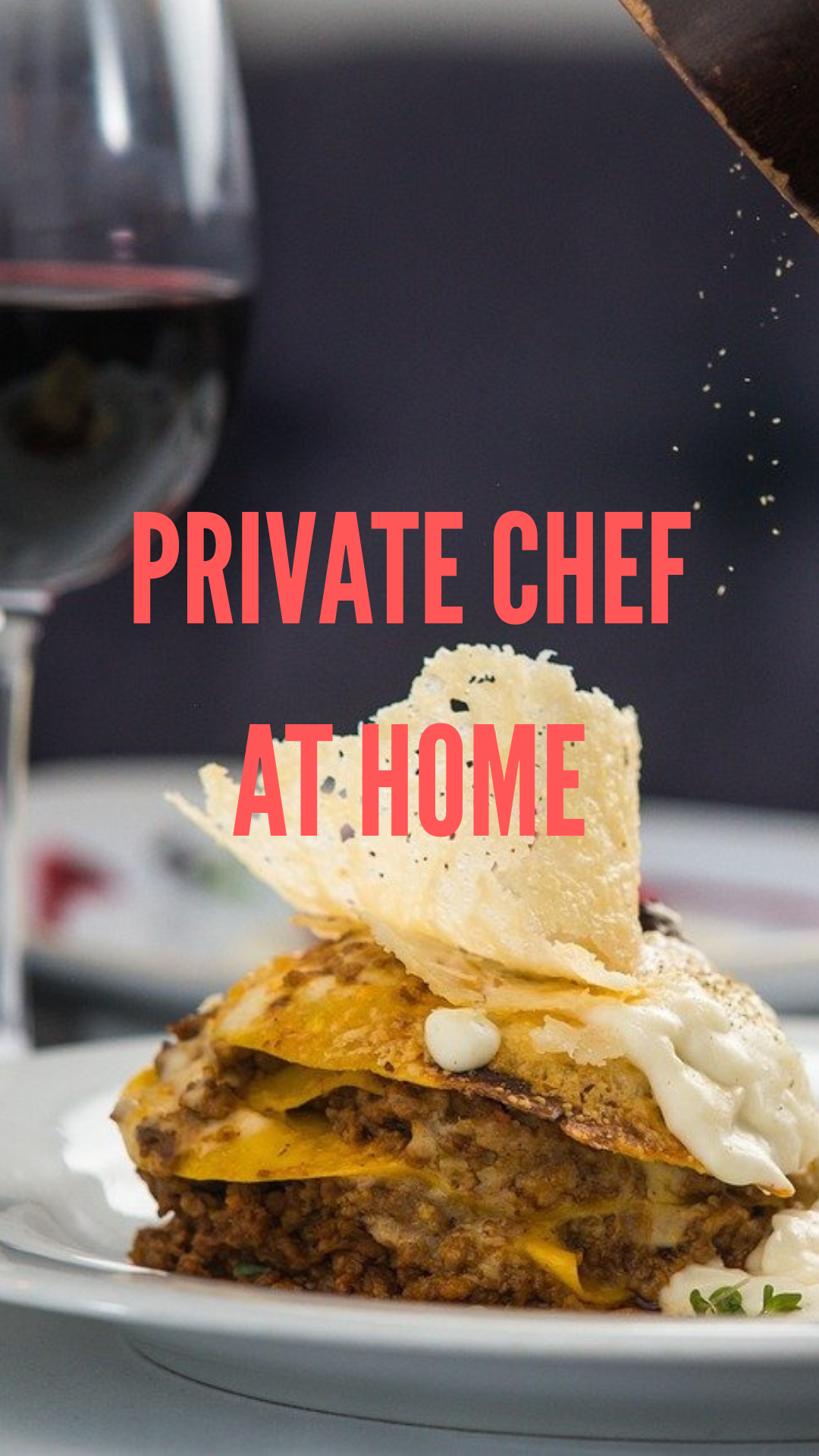 Private chef at home with Paulette