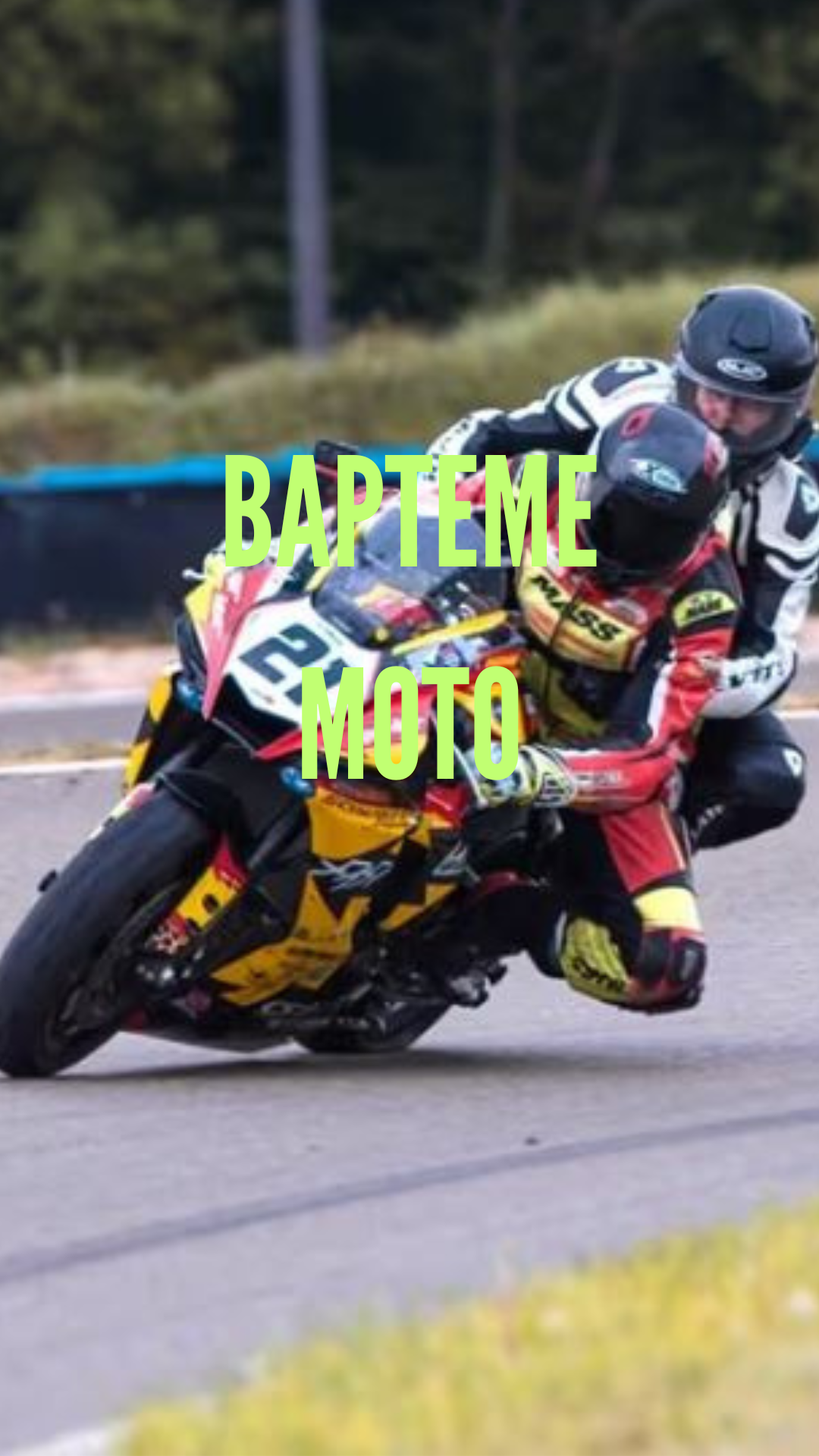 Baptême moto avec Paulette